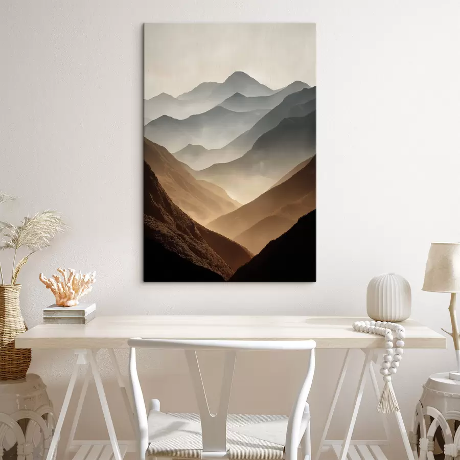  Peintures Montagnes paisibles s49643