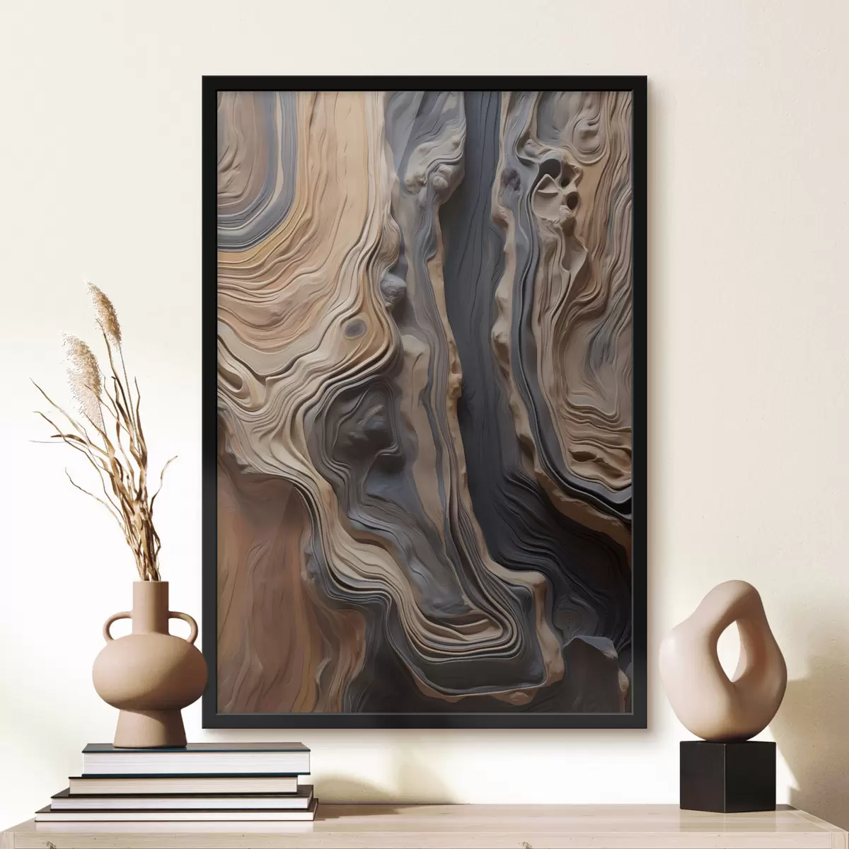Affiche Imitation de texture de bois f49571