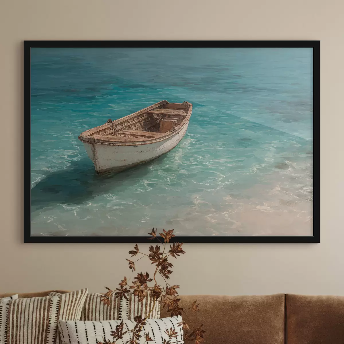 Affiche Un bateau sur l'eau f49629