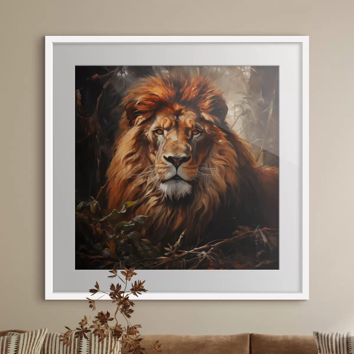 Affiche Lion f49665