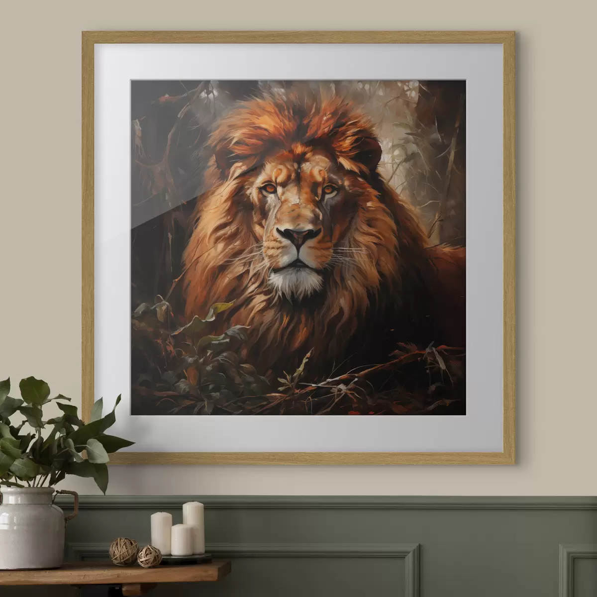 Affiche Lion f49665