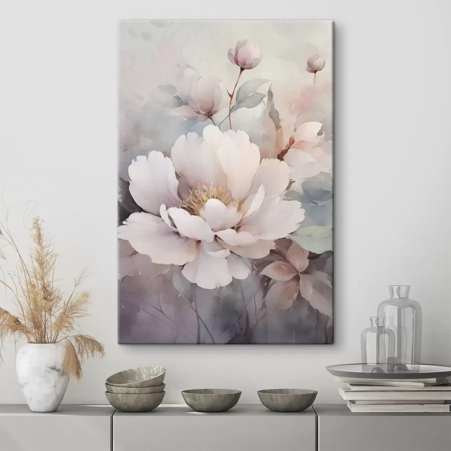  Peintures Fleurs aériennes aux teintes claires s49376