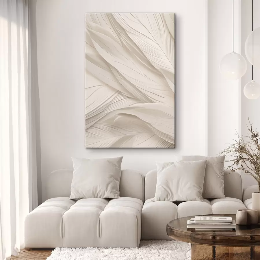  Peintures Abstraction texturée dans des nuances de beige s49378