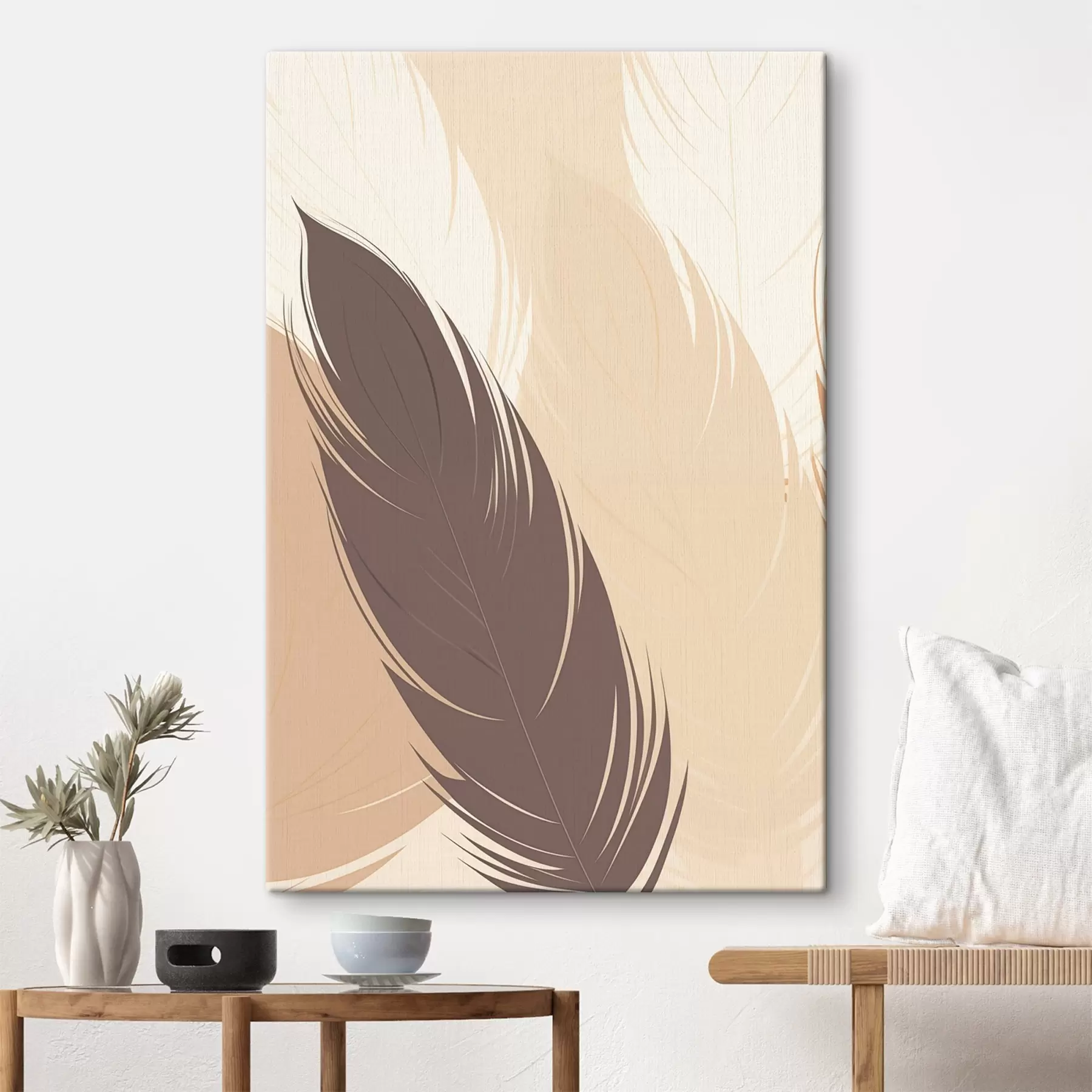  Schilderijen Abstract Feather Minimalism s49382