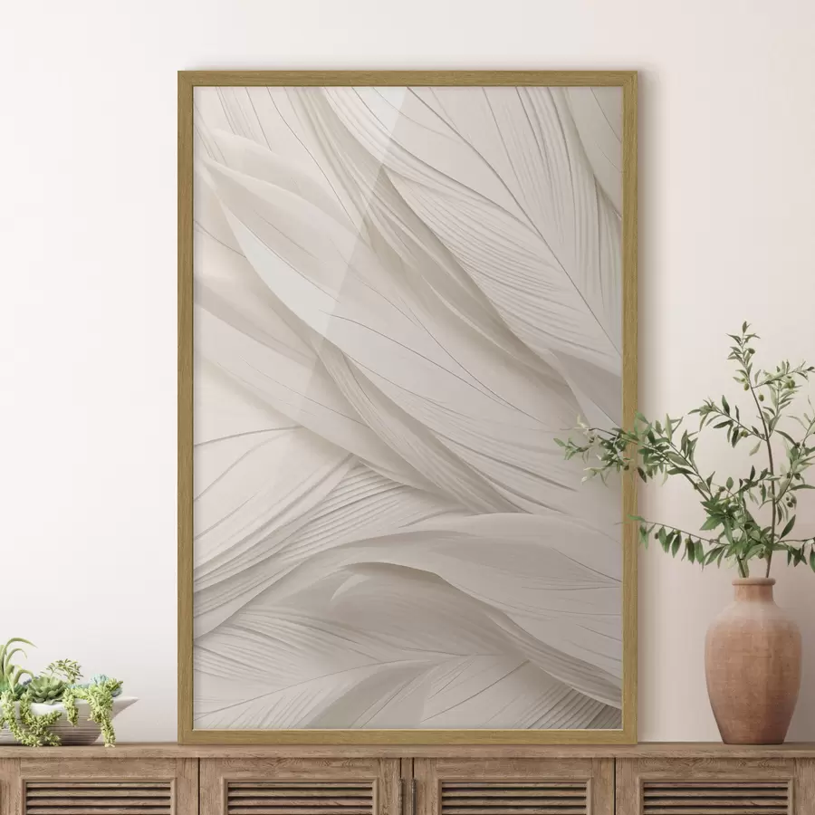 Papier peint photo Abstraction texturée dans des nuances de beige f49378