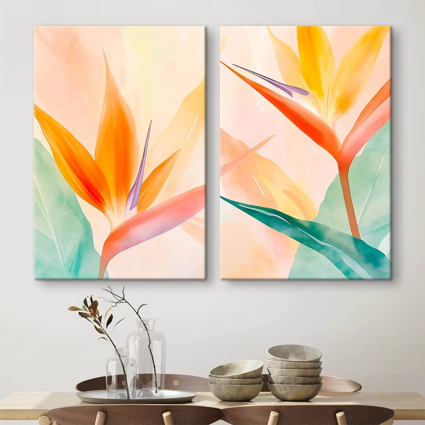  Peintures Fleur de strelitzia tropicale m30605