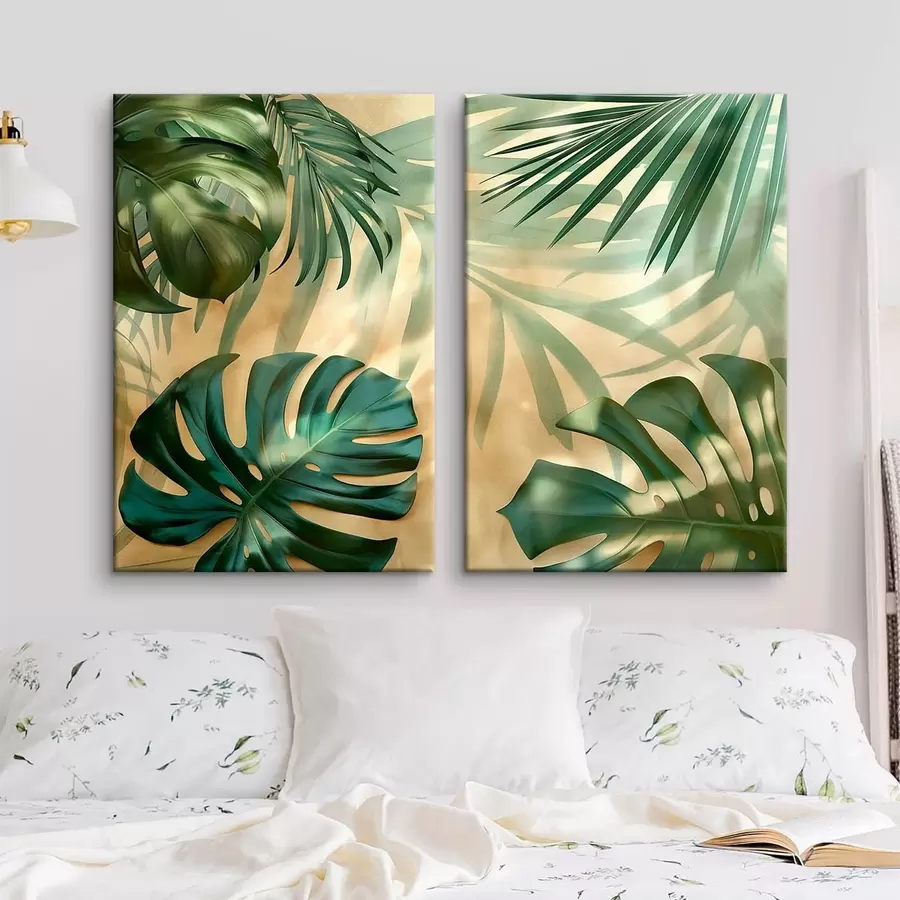  Peintures Feuilles de monstera tropical m30609