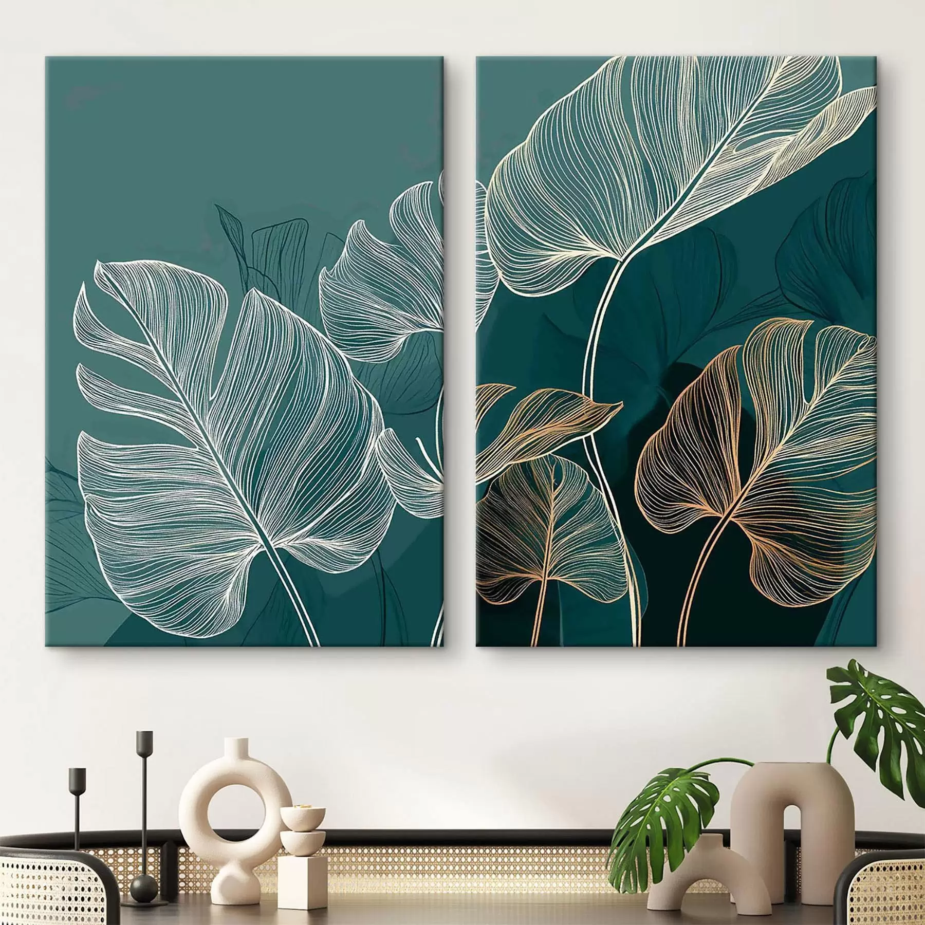  Peintures Feuilles tropicales m30601