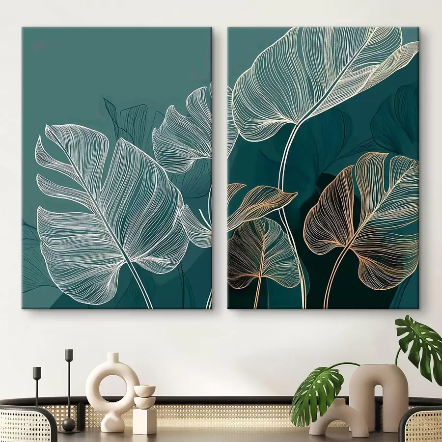  Peintures Feuilles tropicales m30601
