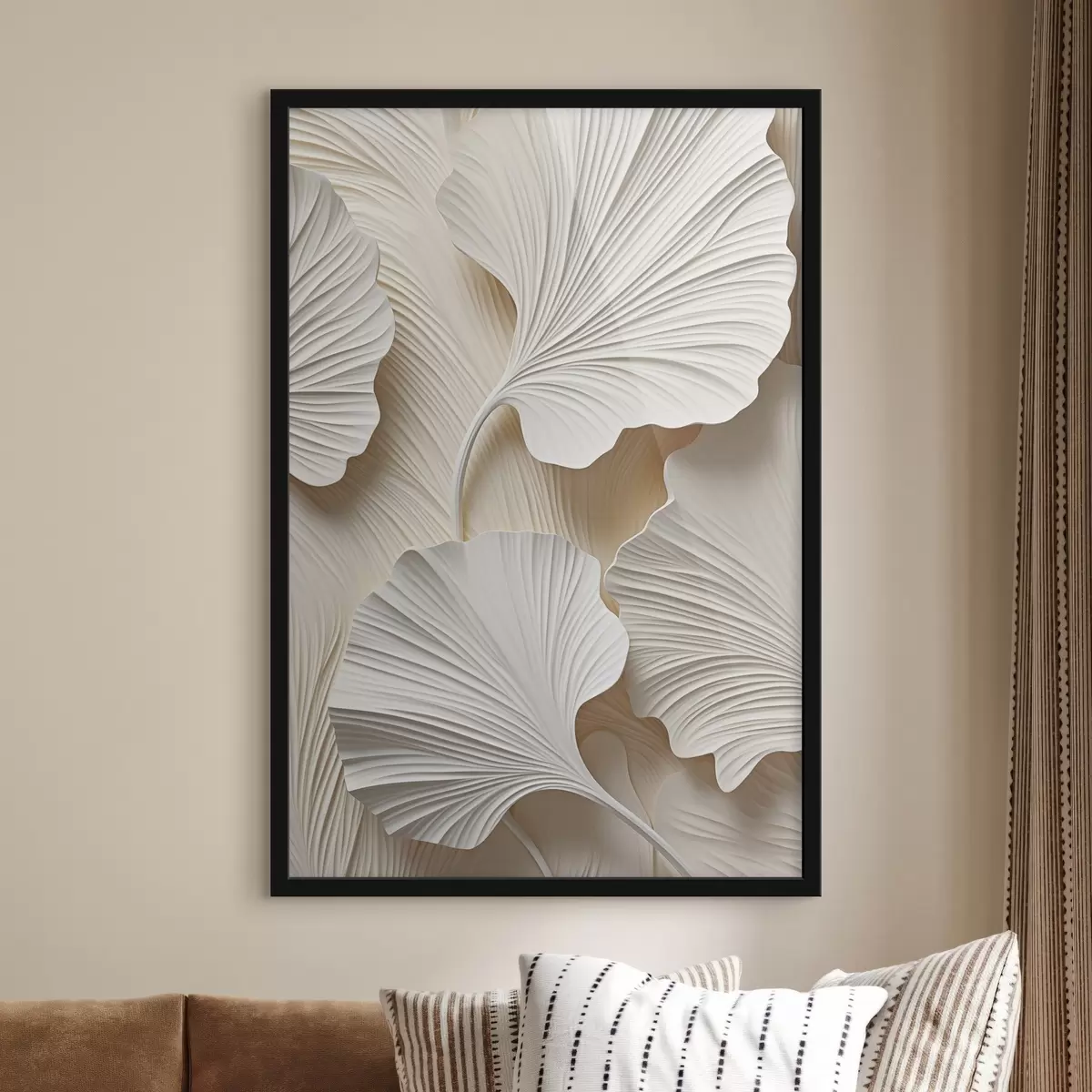 Affiche Motif floral abstrait, illustration plate f49754