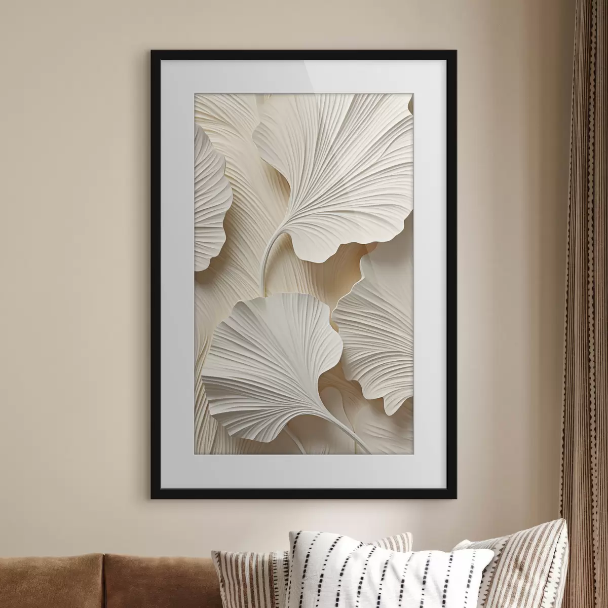 Affiche Motif floral abstrait, illustration plate f49754