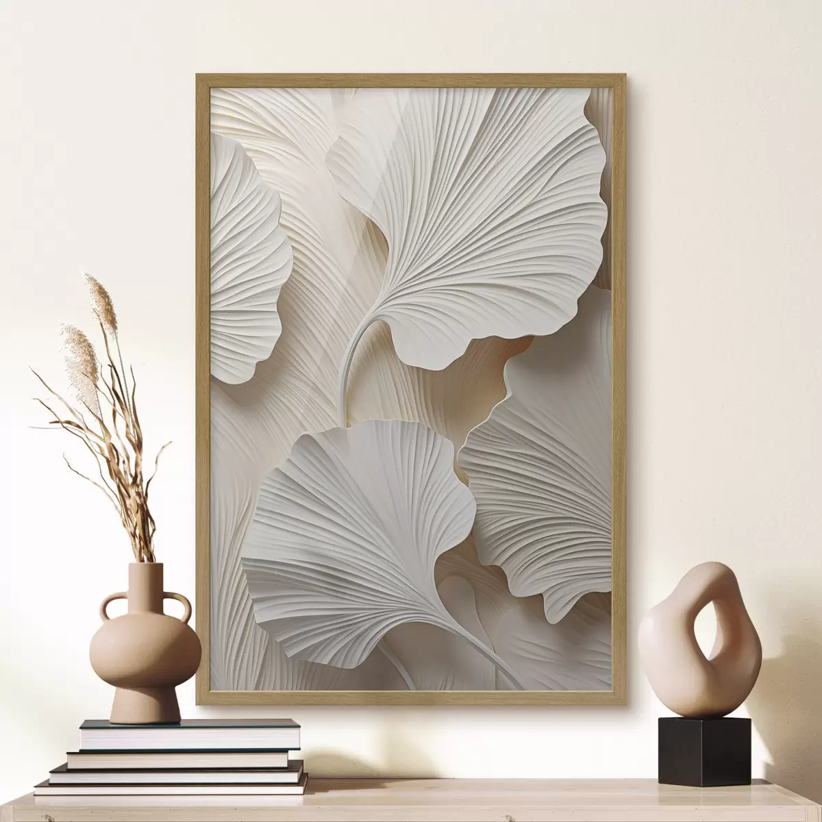 Affiche Motif floral abstrait, illustration plate f49754