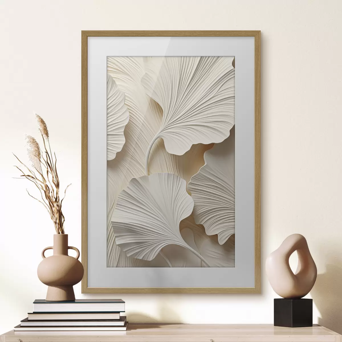 Affiche Motif floral abstrait, illustration plate f49754