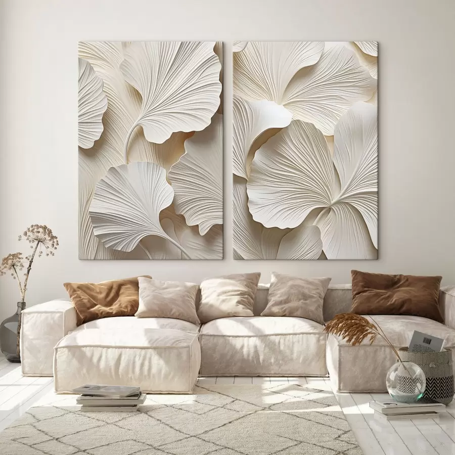 Fotobehang Abstrakt bloemenpatroon, platte illustratie m30671