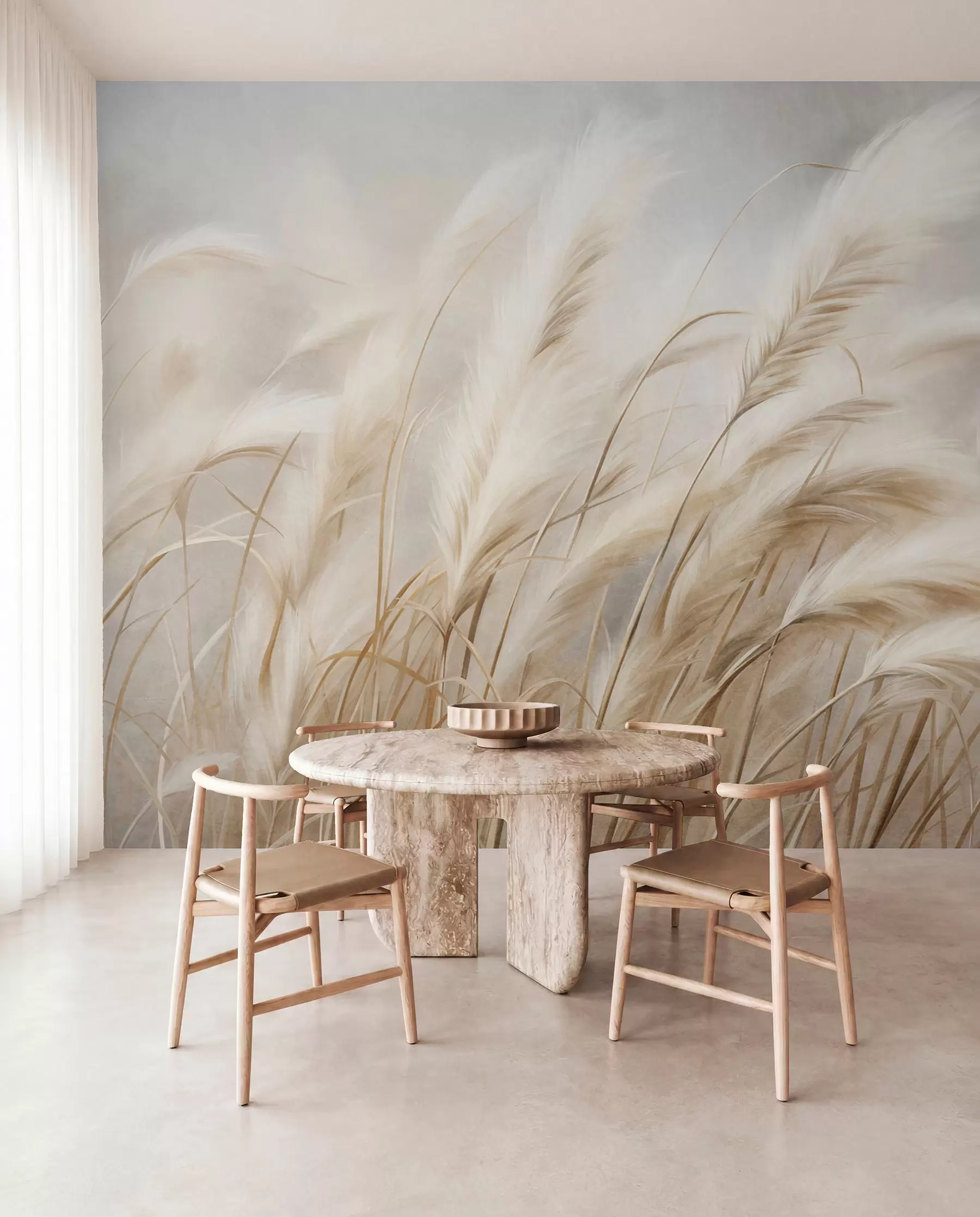 Papier peint photo Pampas dans la brise w09825