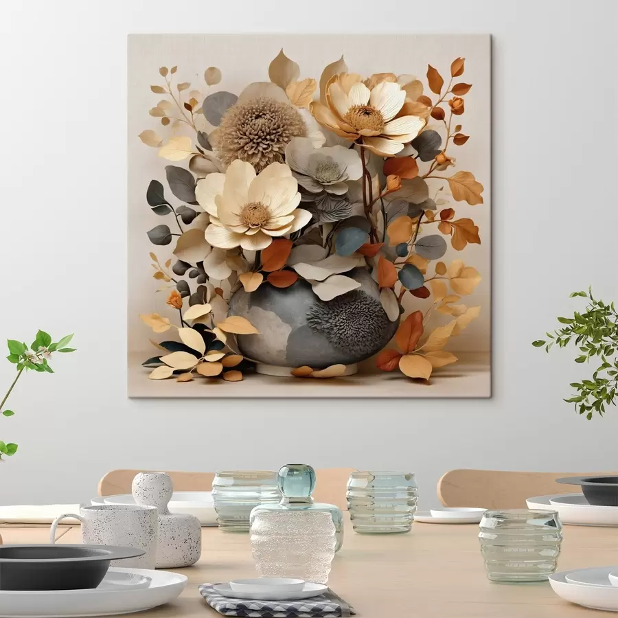  Peintures Composition florale dans un vase décoratif s49362
