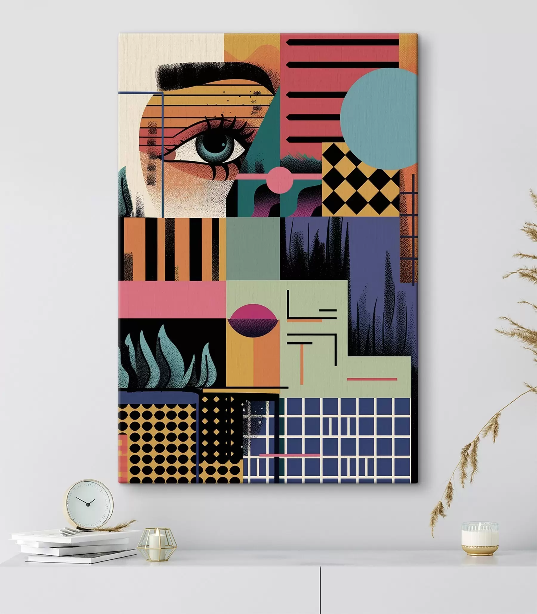  Peintures Art pop abstrait géométrique s49739