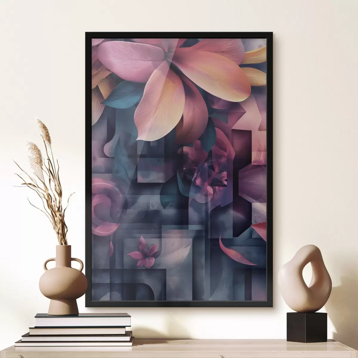 Affiche Fleurs tropicales violettes f49730