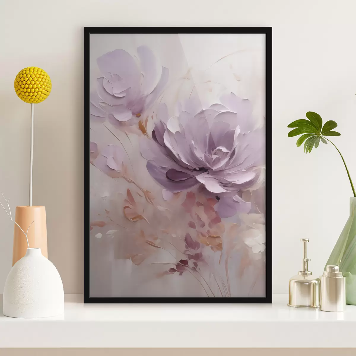 Affiche Aquarelle représentant une pivoine lilas f49734