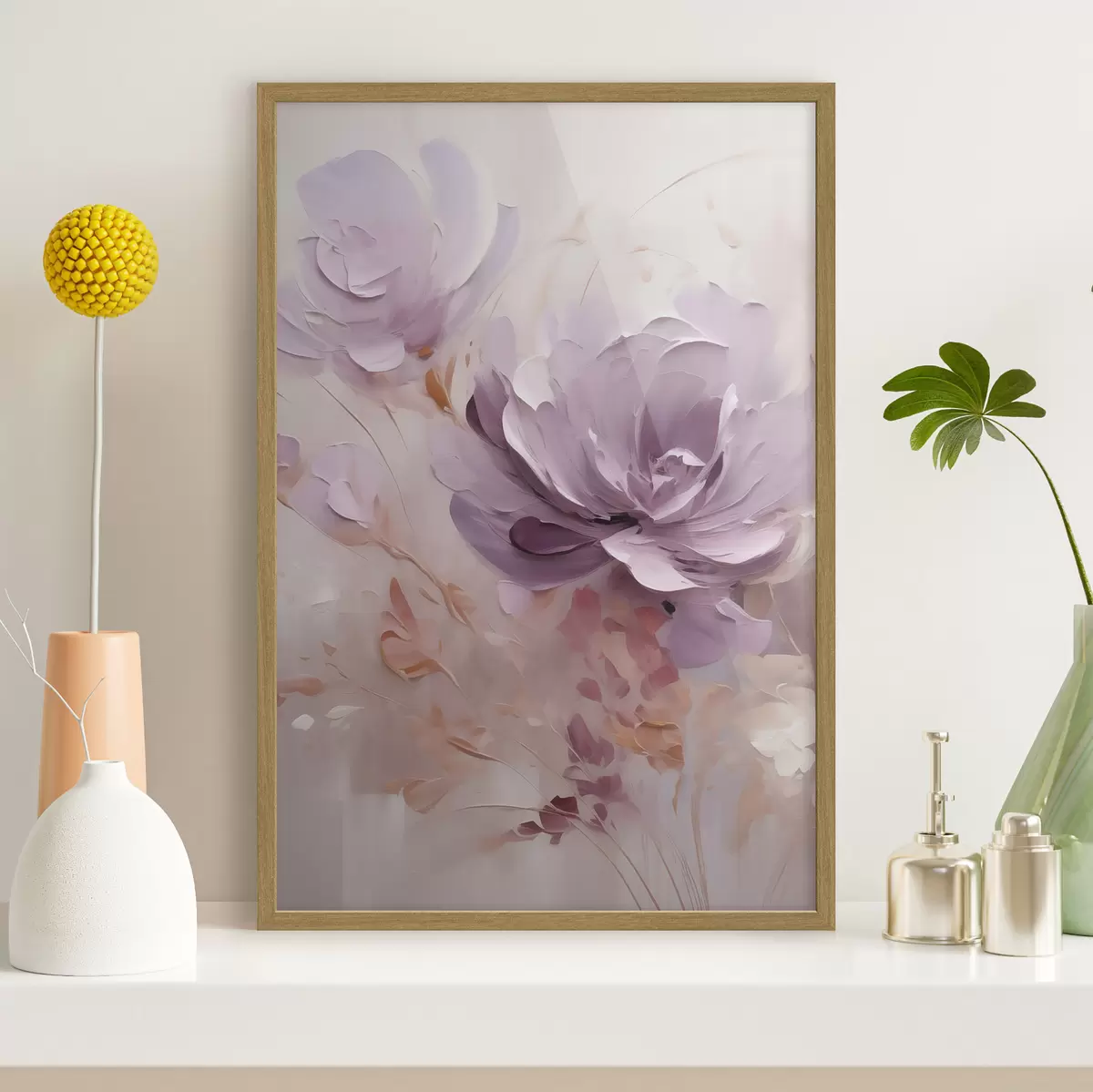 Affiche Aquarelle représentant une pivoine lilas f49734