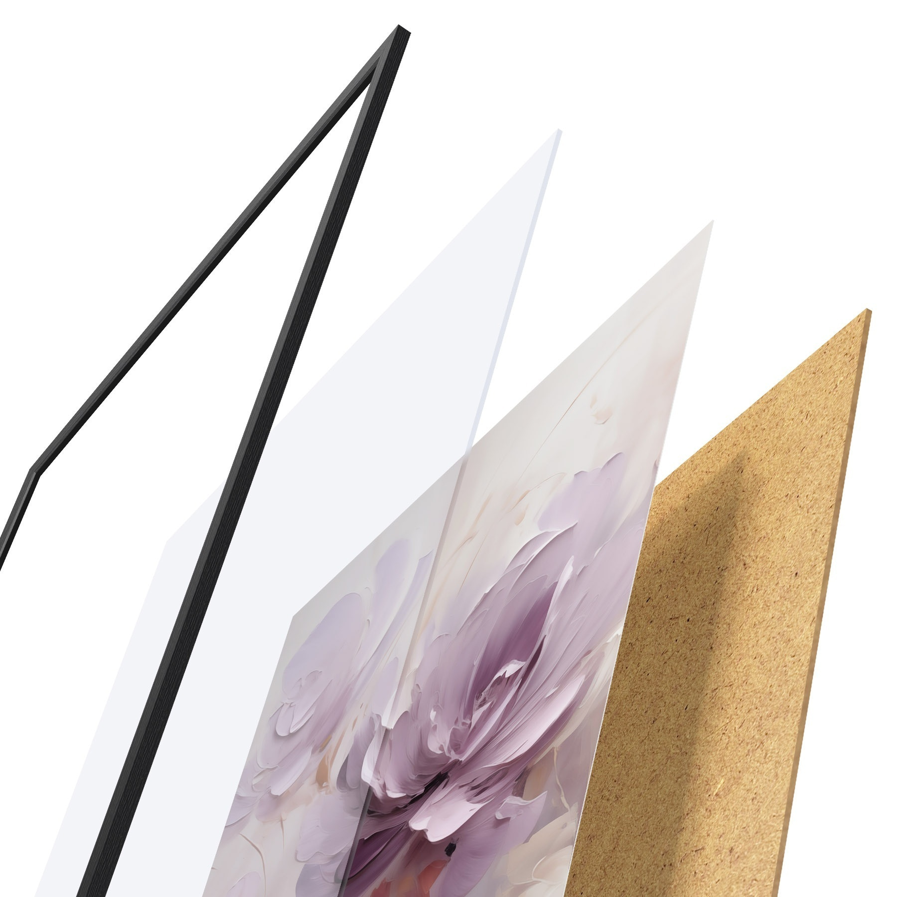 Affiche Aquarelle représentant une pivoine lilas f49734
