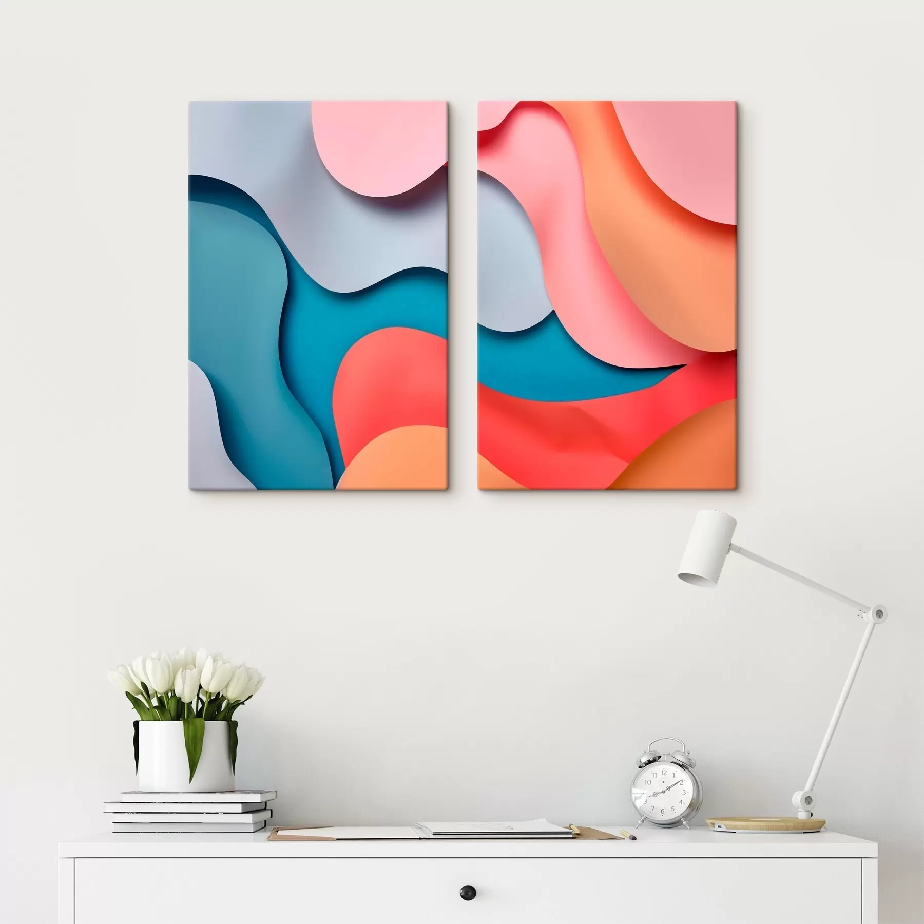  Peintures Abstraction volumétrique moderne m30665