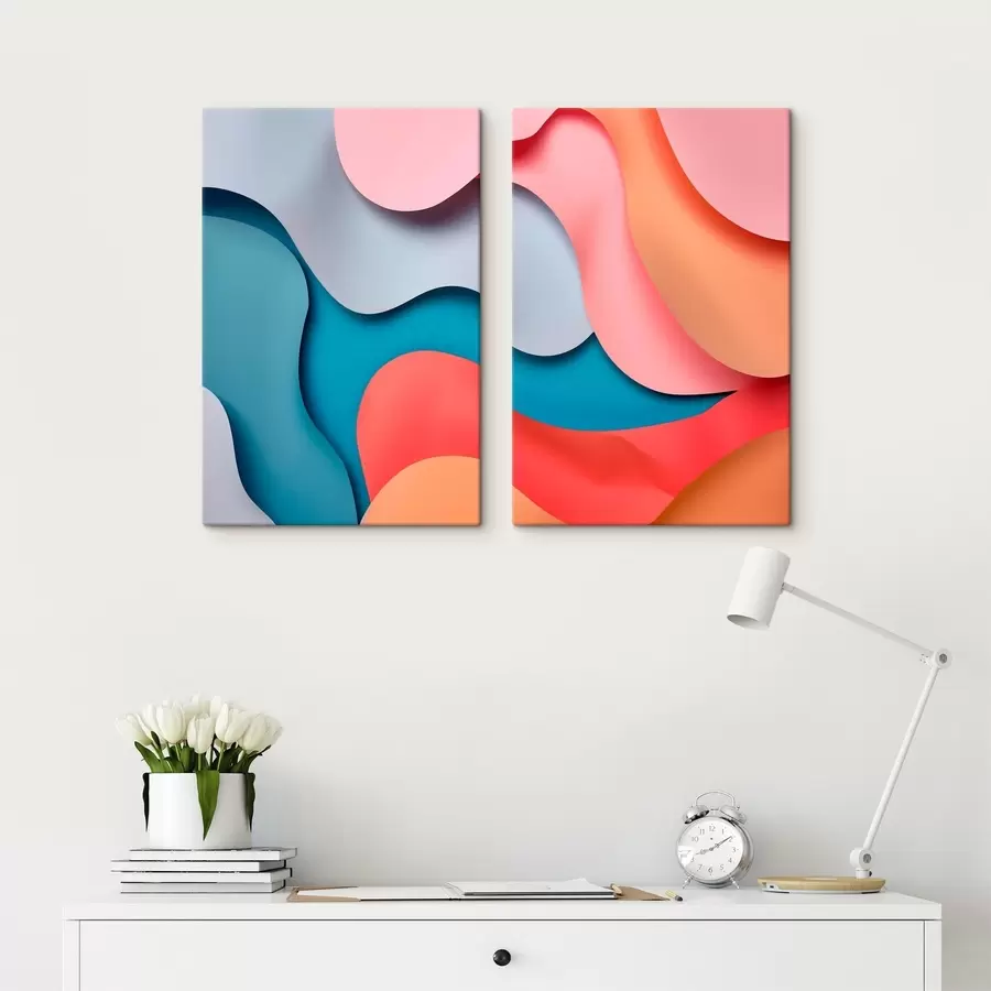  Schilderijen Moderne volumetrische abstractie m30665