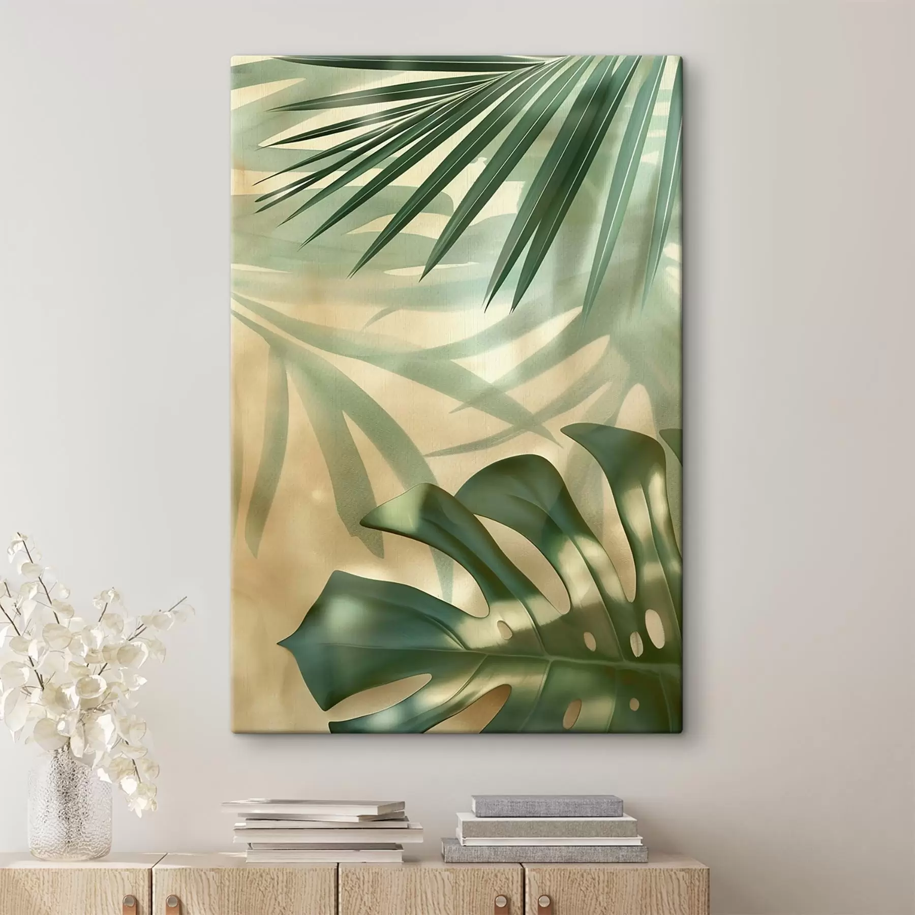  Peintures Feuilles de palmier tropical s49553