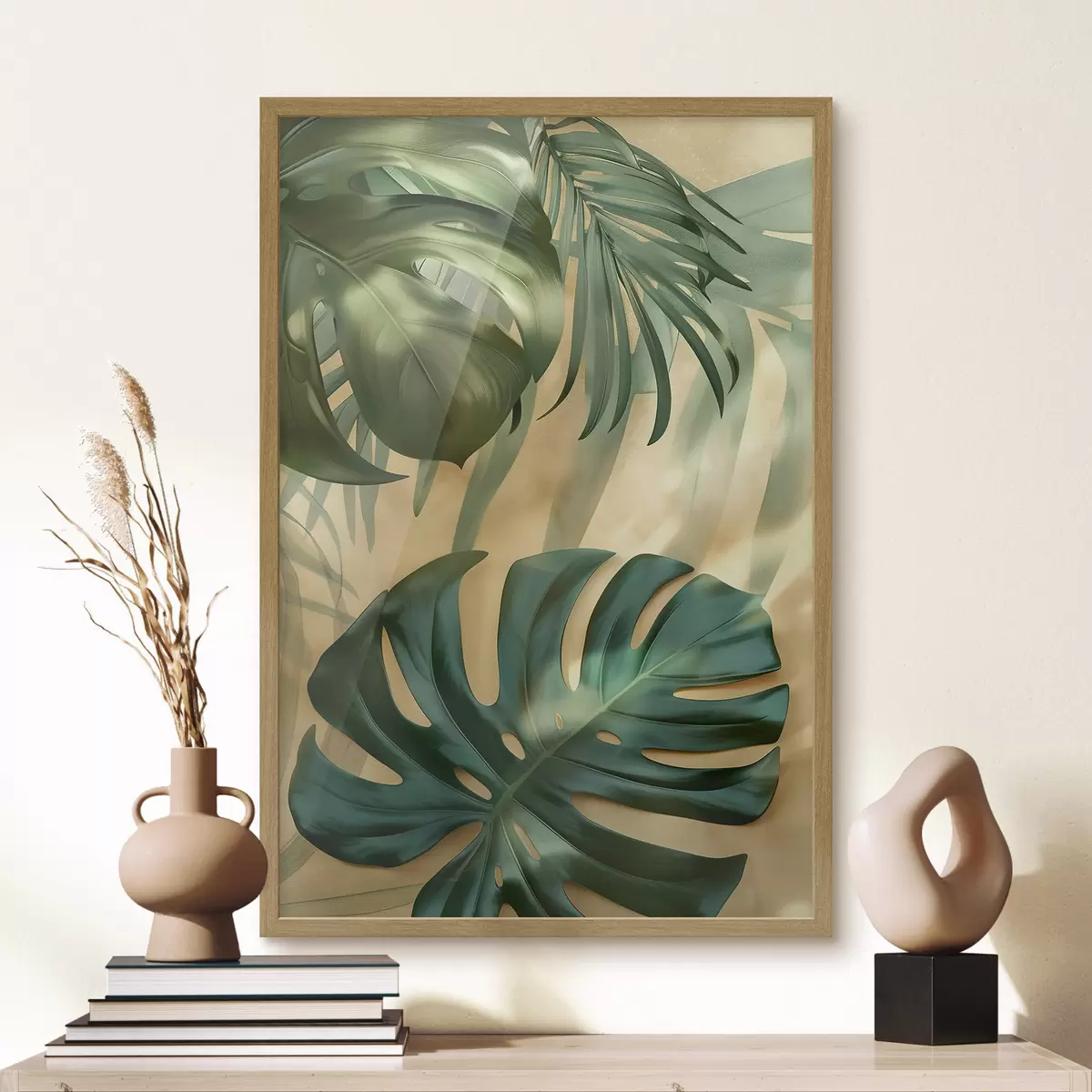 Affiche Monstera et feuillages tropicaux f49552