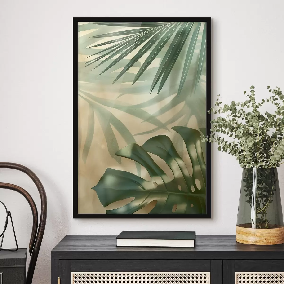 Affiche Feuilles de palmier tropical f49553