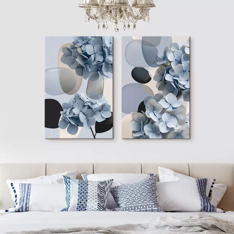  Schilderijen Compositie met hortensia’s m30672