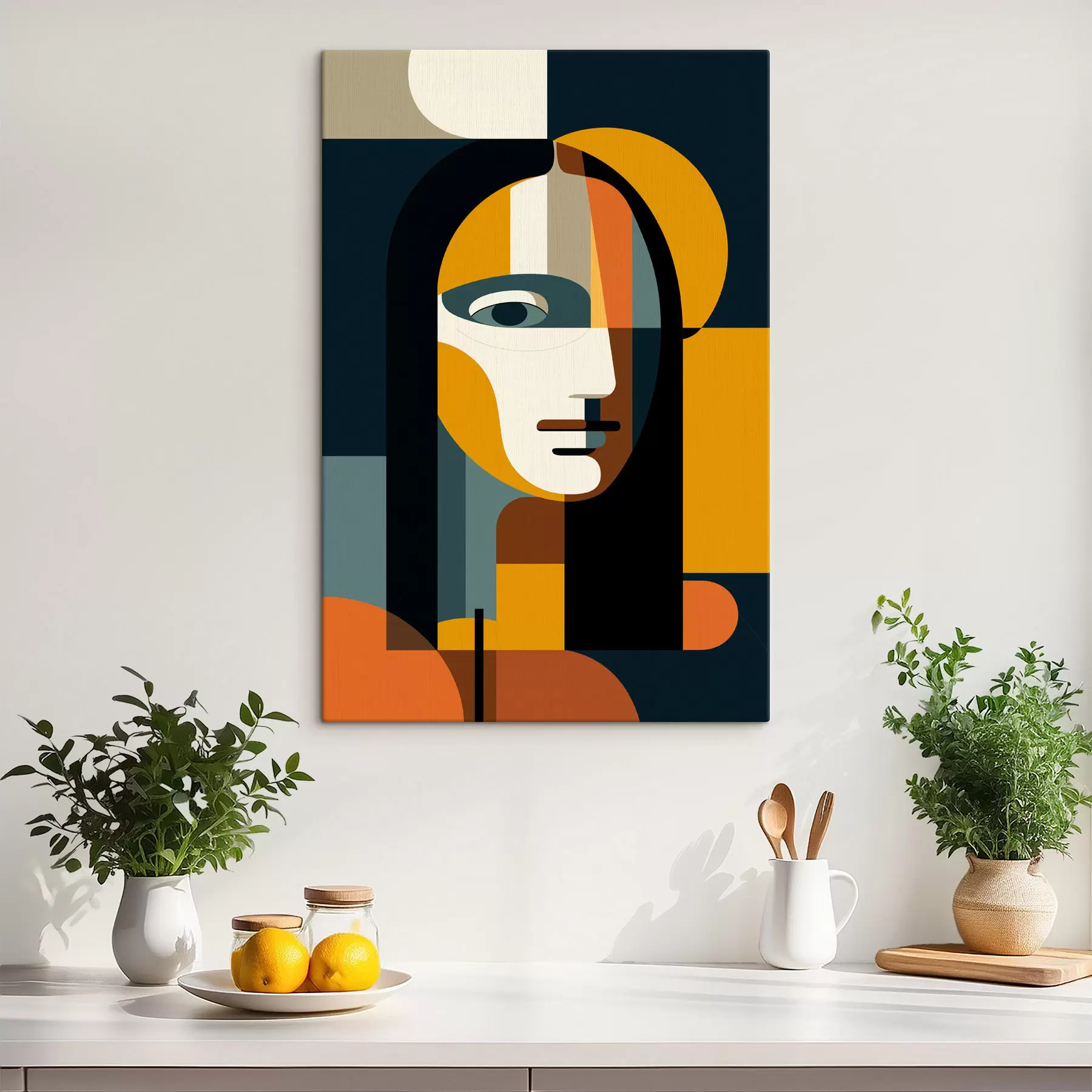  Peintures Portrait géométrique s49835