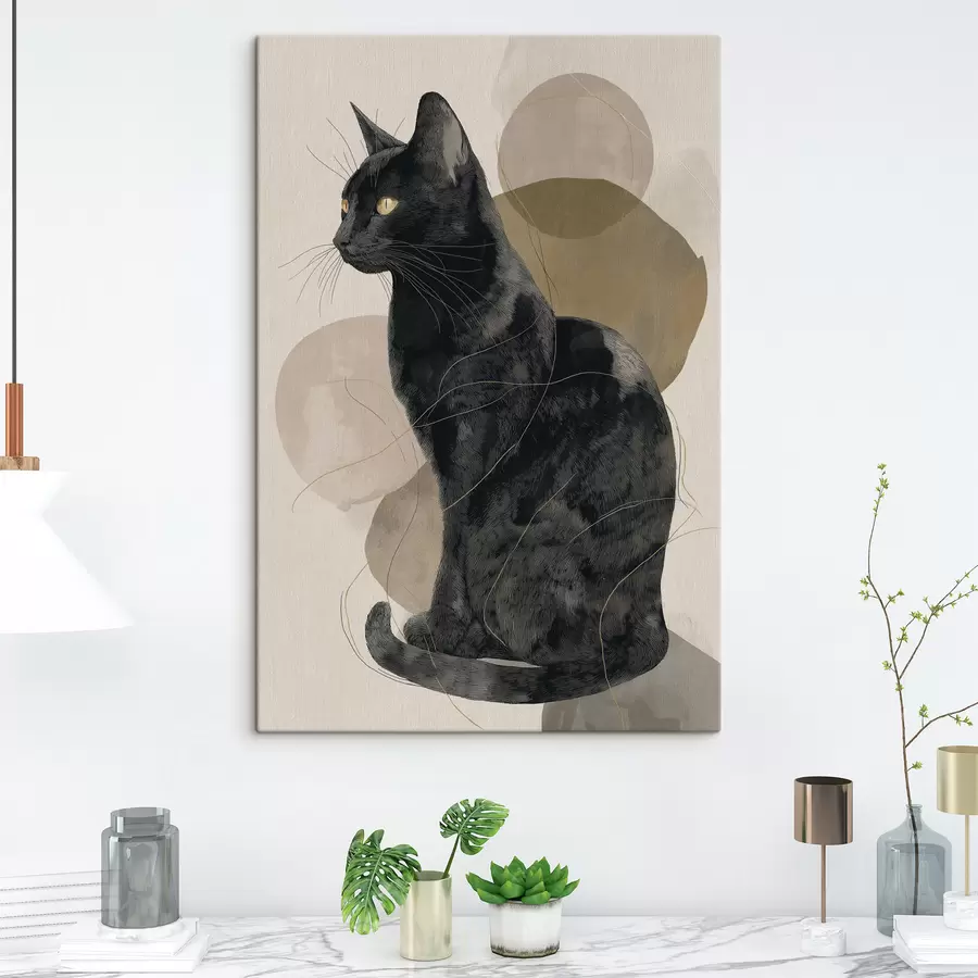  Schilderijen Zwarte kat s49838