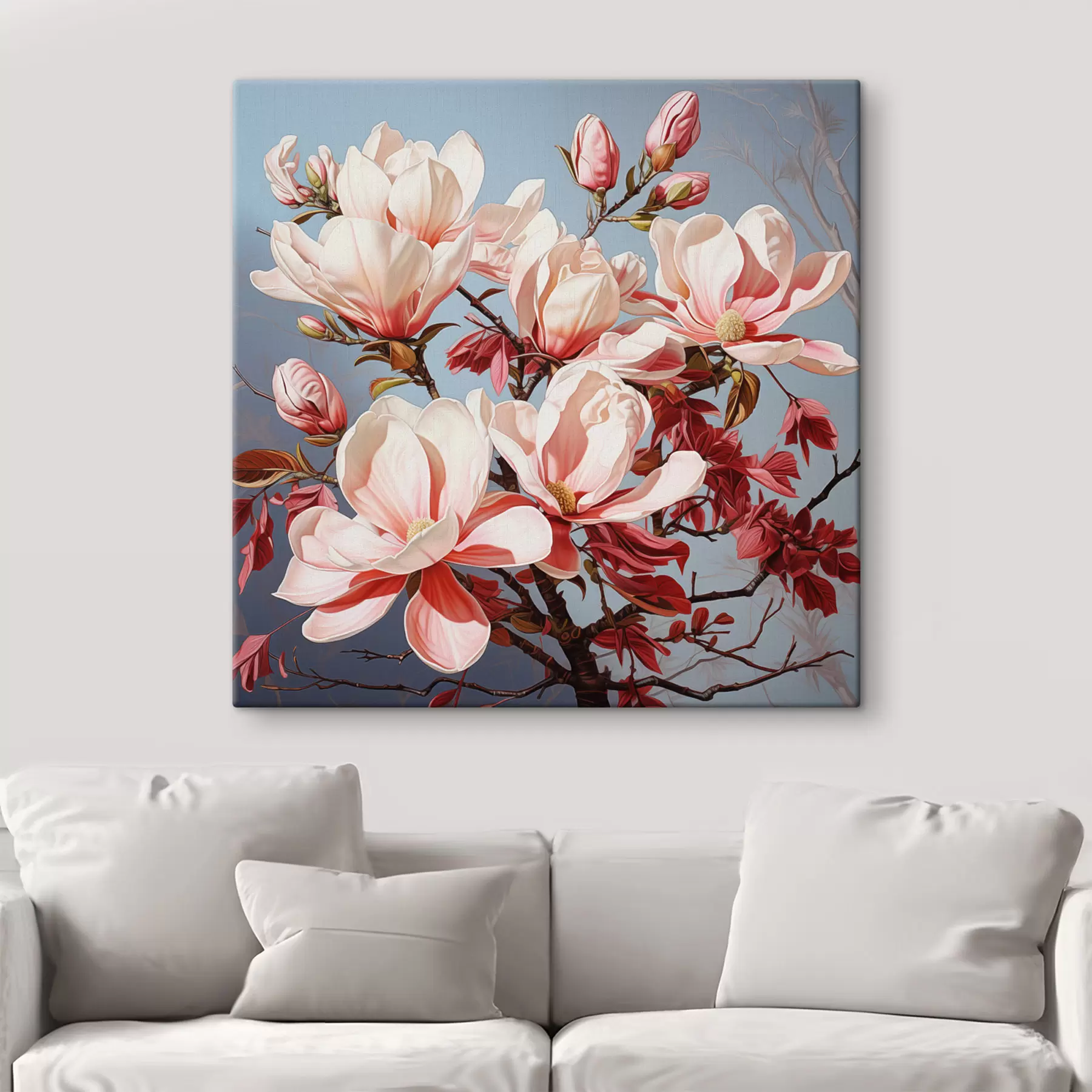  Peintures Les magnolias à l'aube s49850