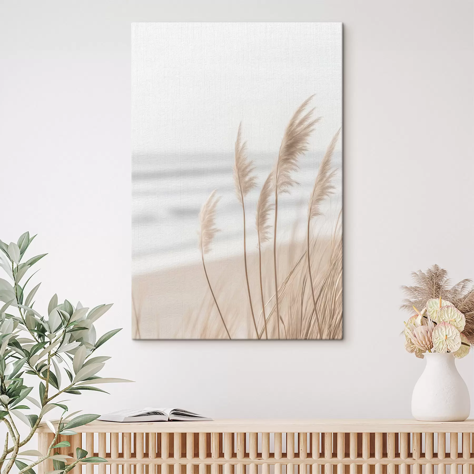  Peintures Des roseaux au bord de la mer s49800