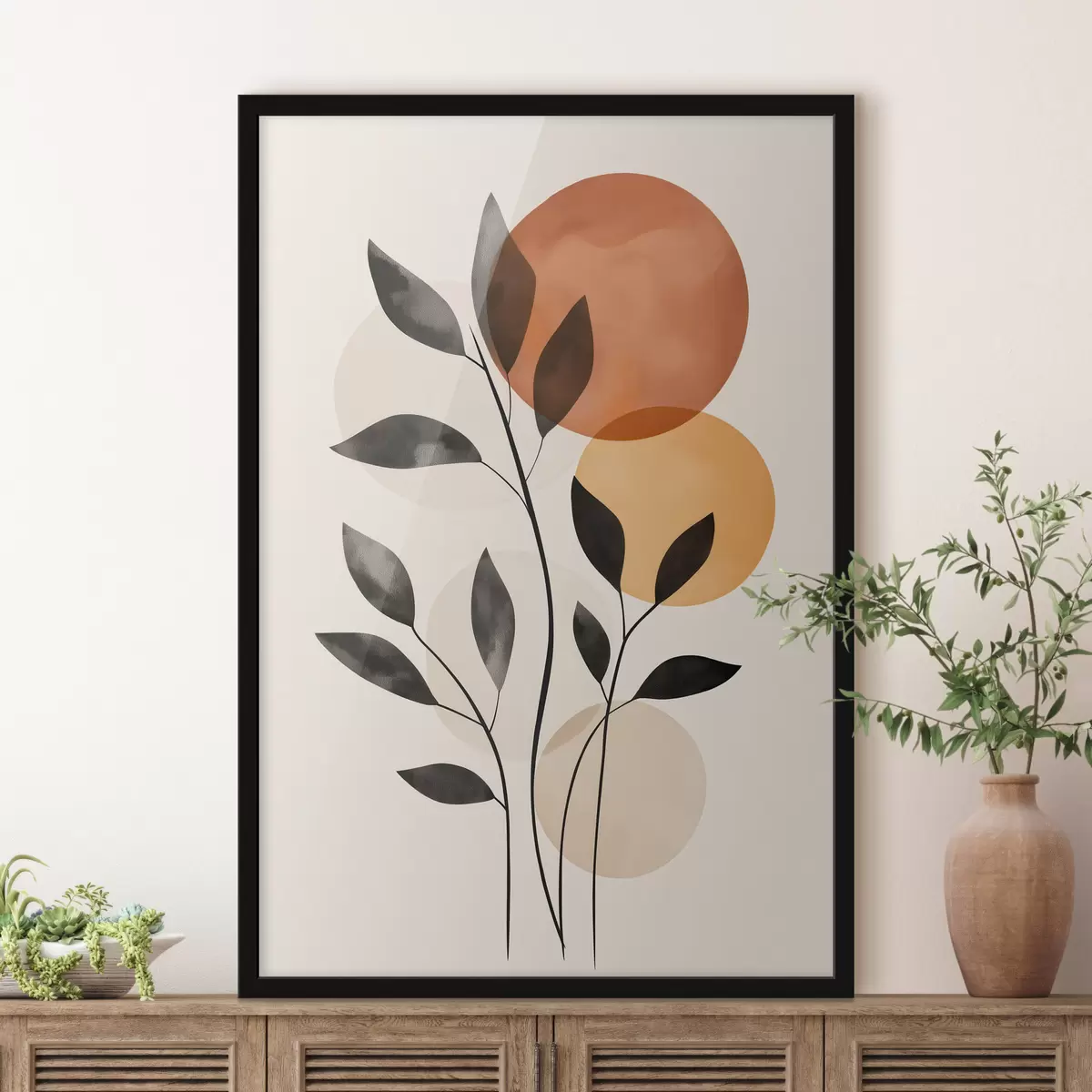 Affiche Feuilles abstraites f49806
