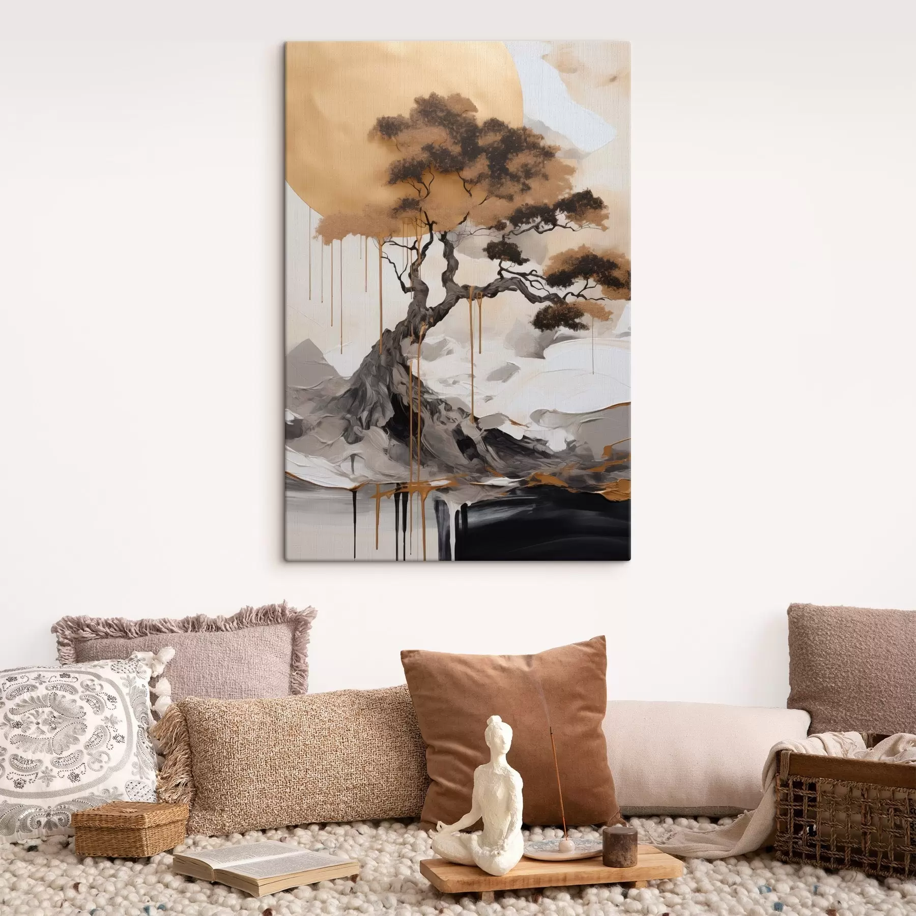  Peintures Bonsaï décoratif, peinture abstraite s49785