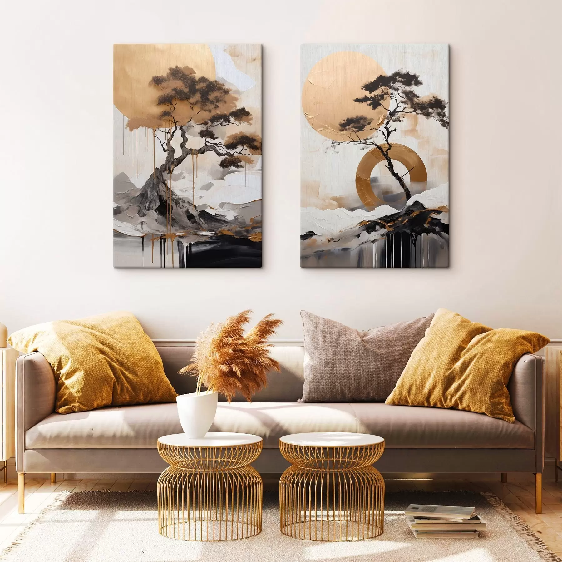  Peintures Bonsaï décoratif, peinture abstraite m30688