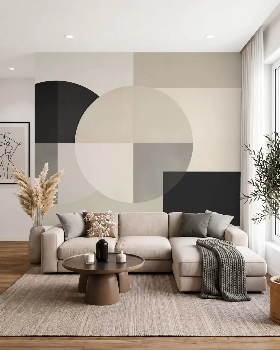 Fotobehang Geometrische abstractie w05779