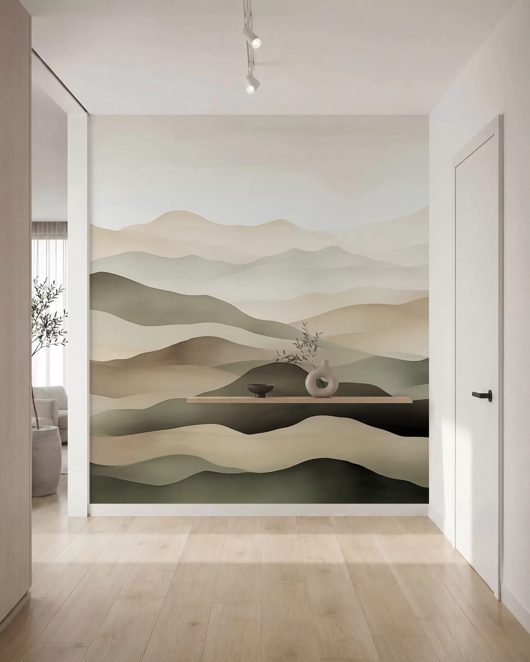 Papier peint photo Horizons brumeux w09971