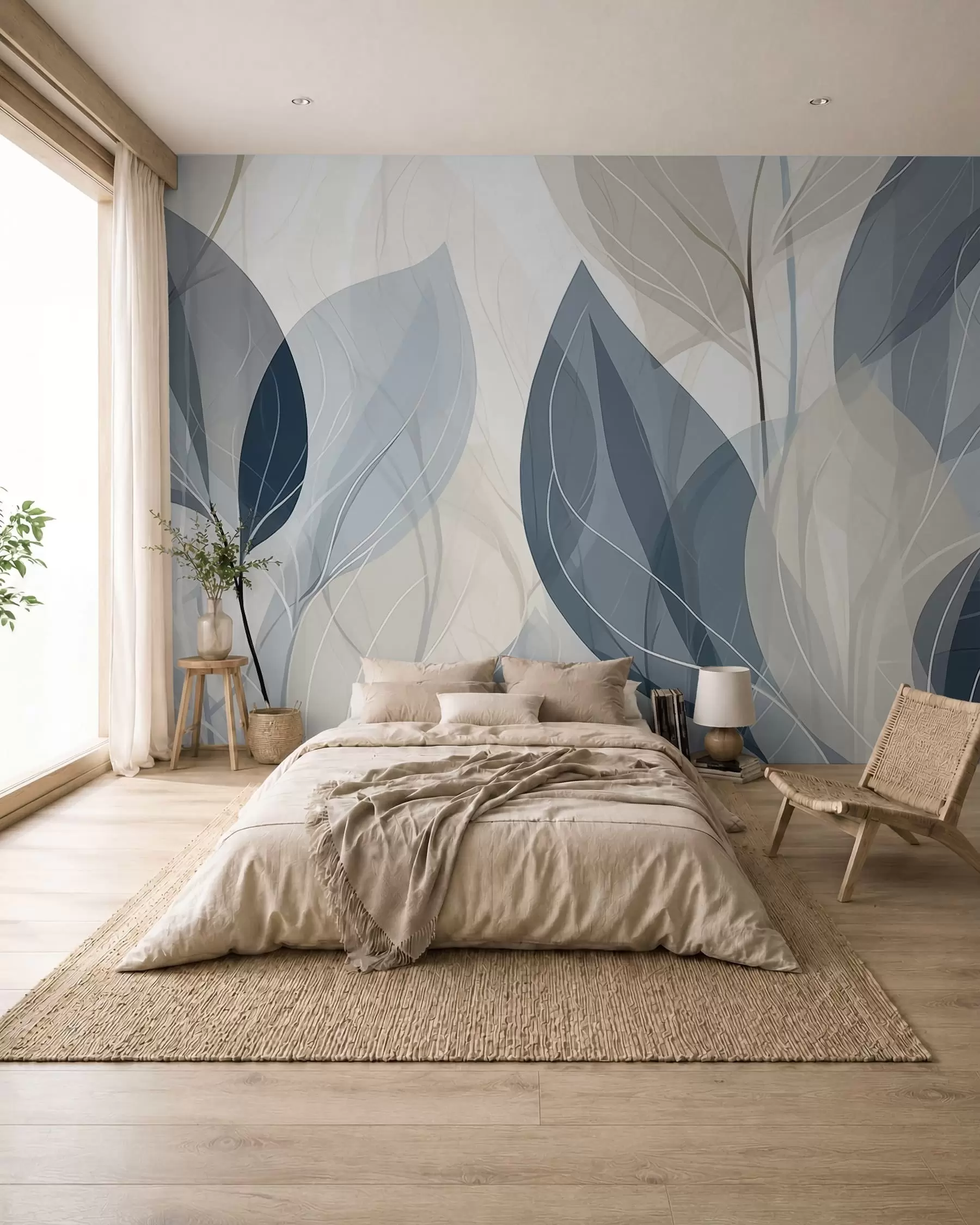 Fotobehang Fluisterende bladeren w09970