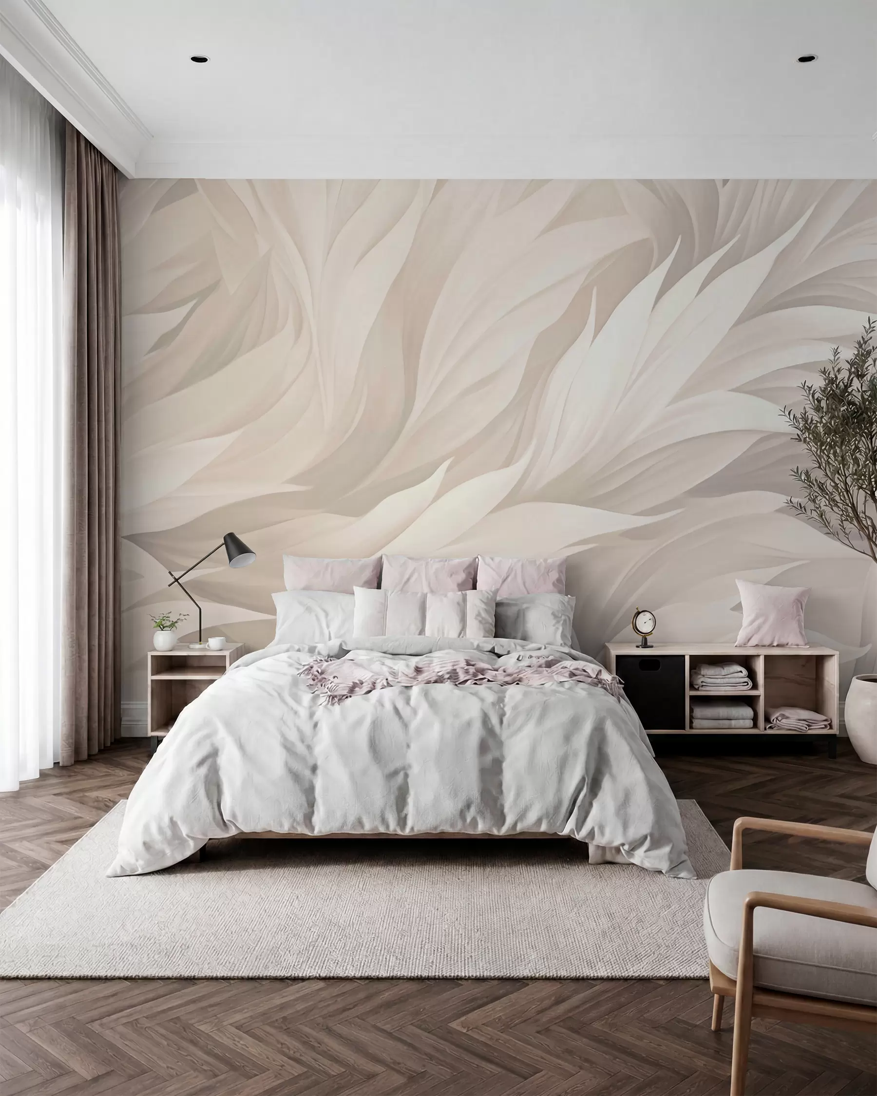Papier peint photo Plumes w05773