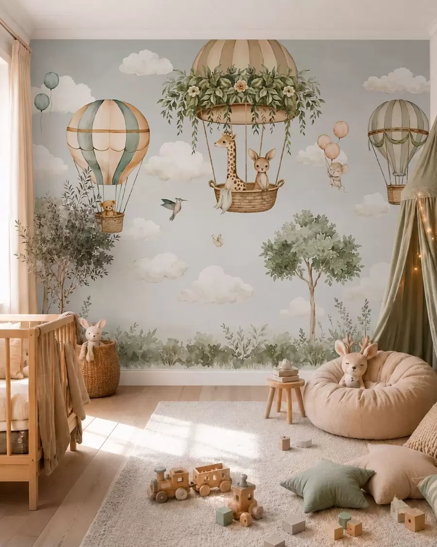 Fotobehang Ballonavonturen w05738