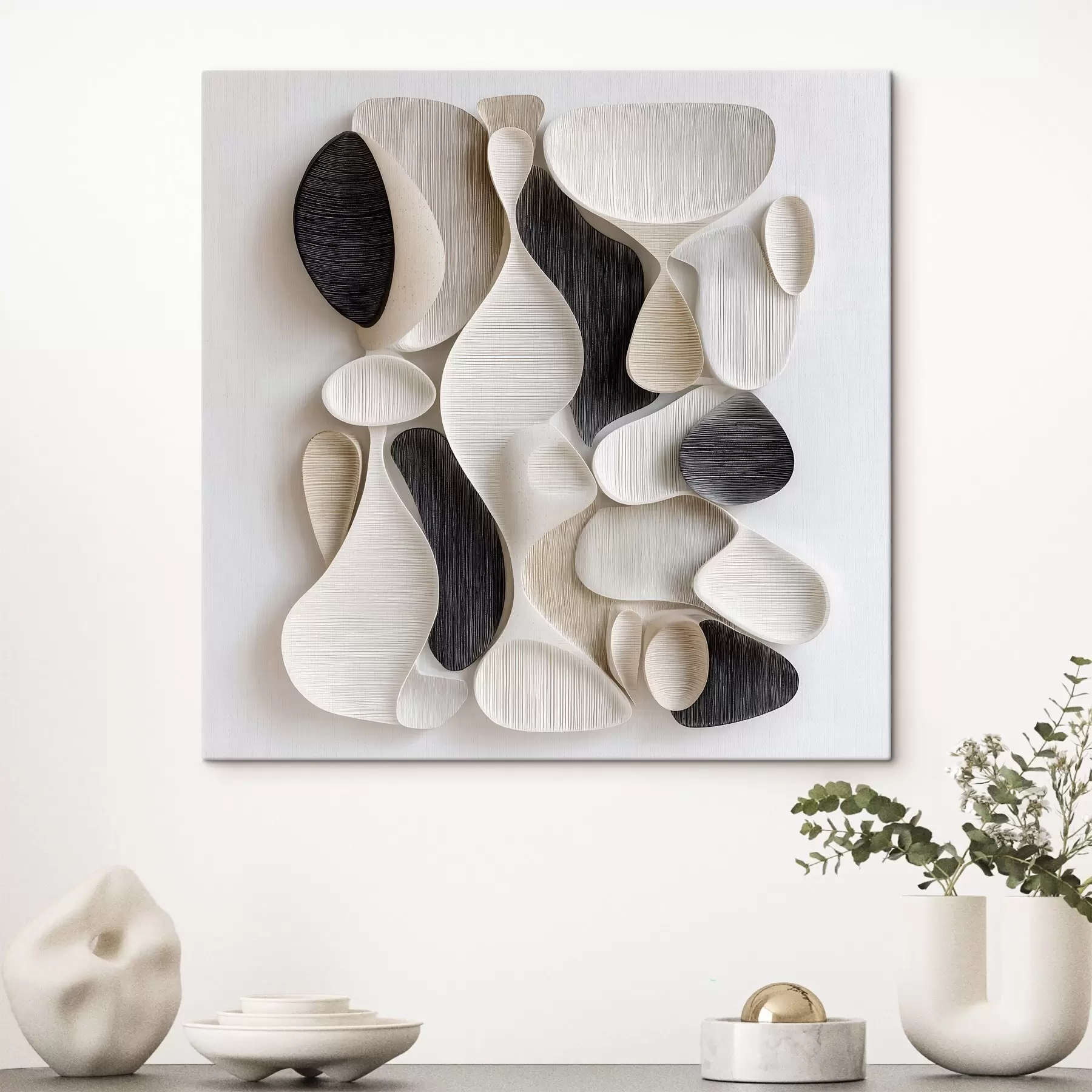  Peintures Une composition dans le style d'un bas-relief architectural moderne s49888