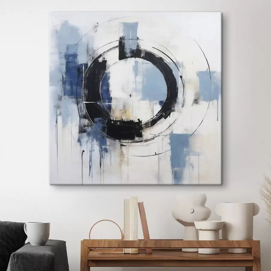  Peintures Composition abstraite avec un motif circulaire, imitation de peinture s49899