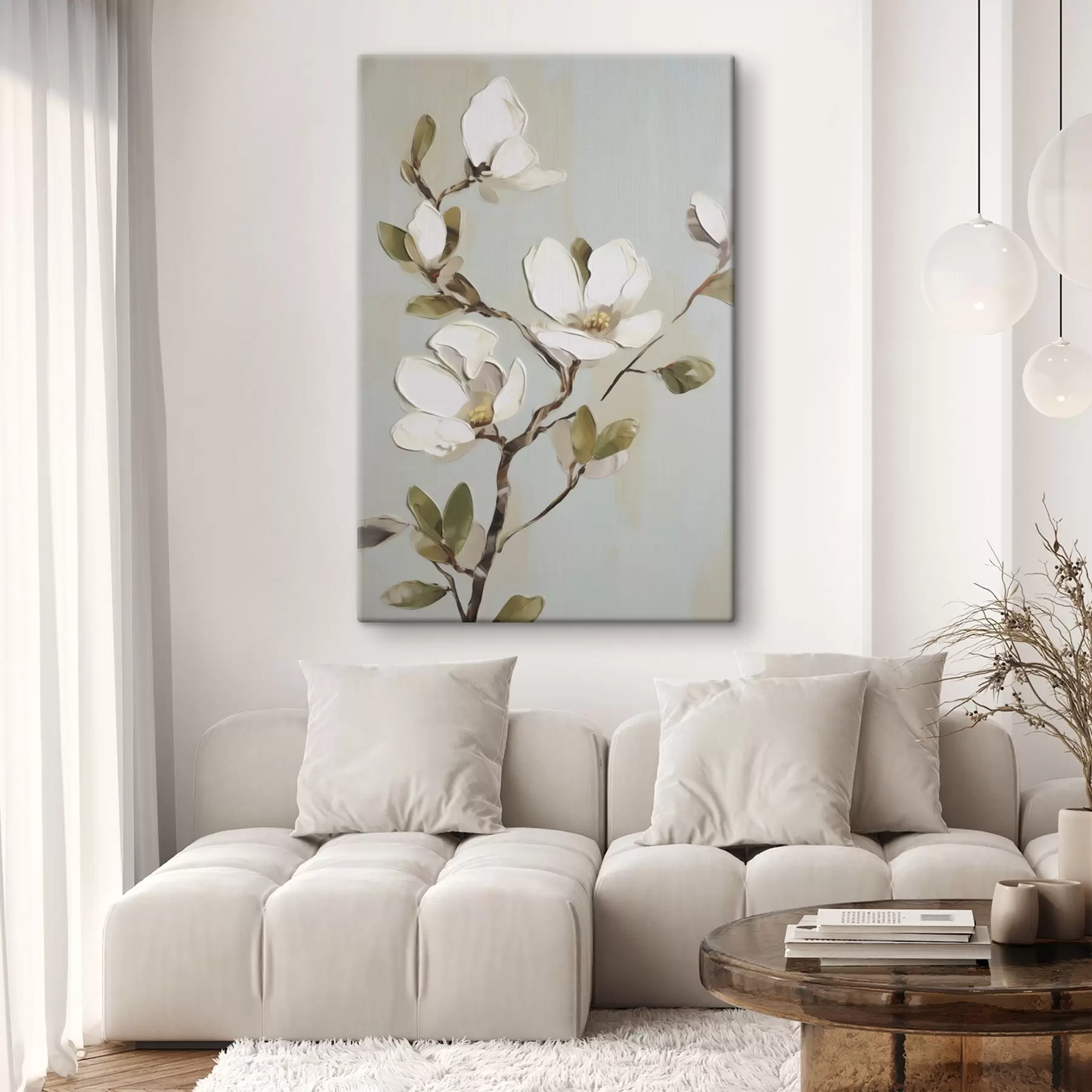  Schilderijen Een tak met bloemen, naar een schilderij s49901