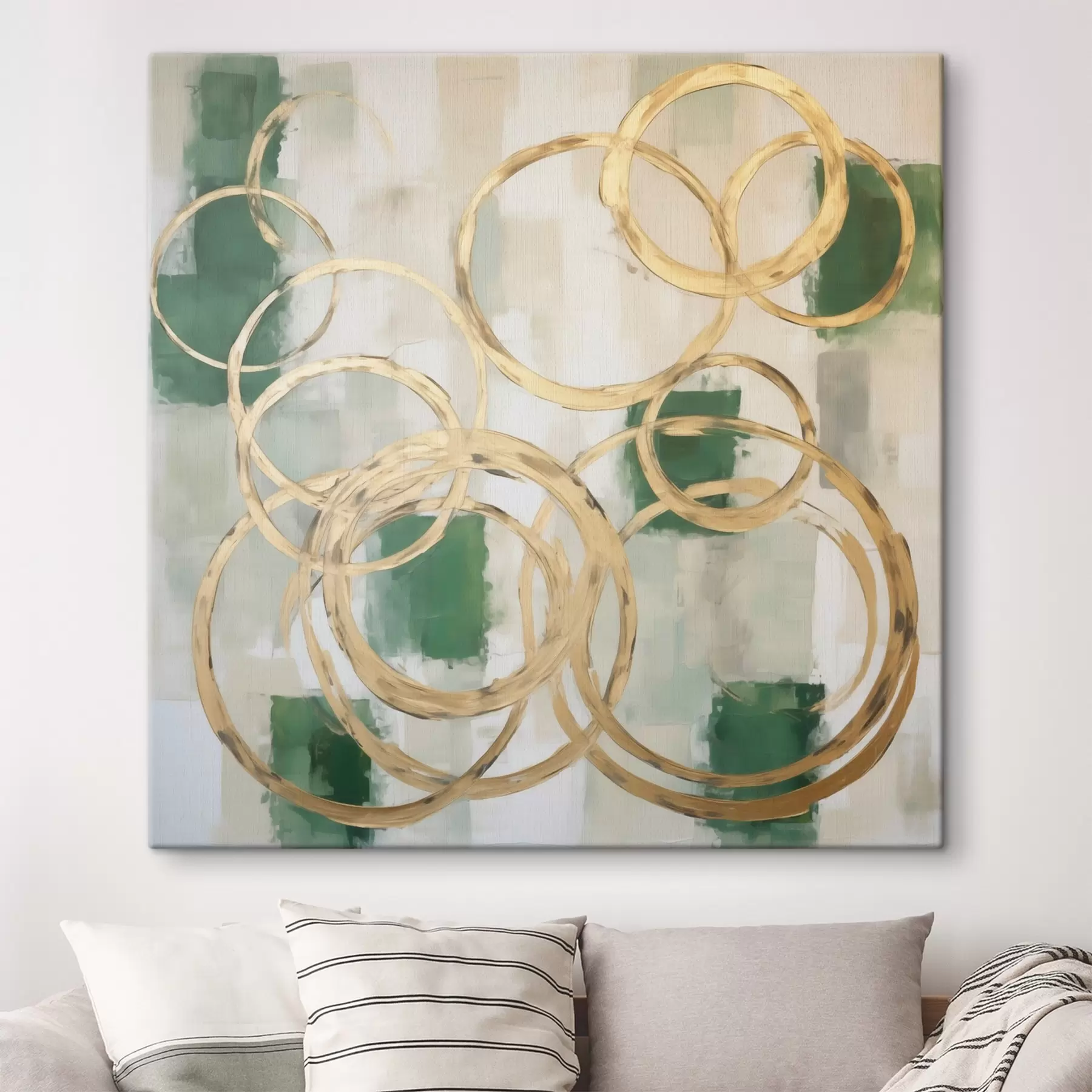  Peintures Cercles abstraits, imitation de la peinture s49908