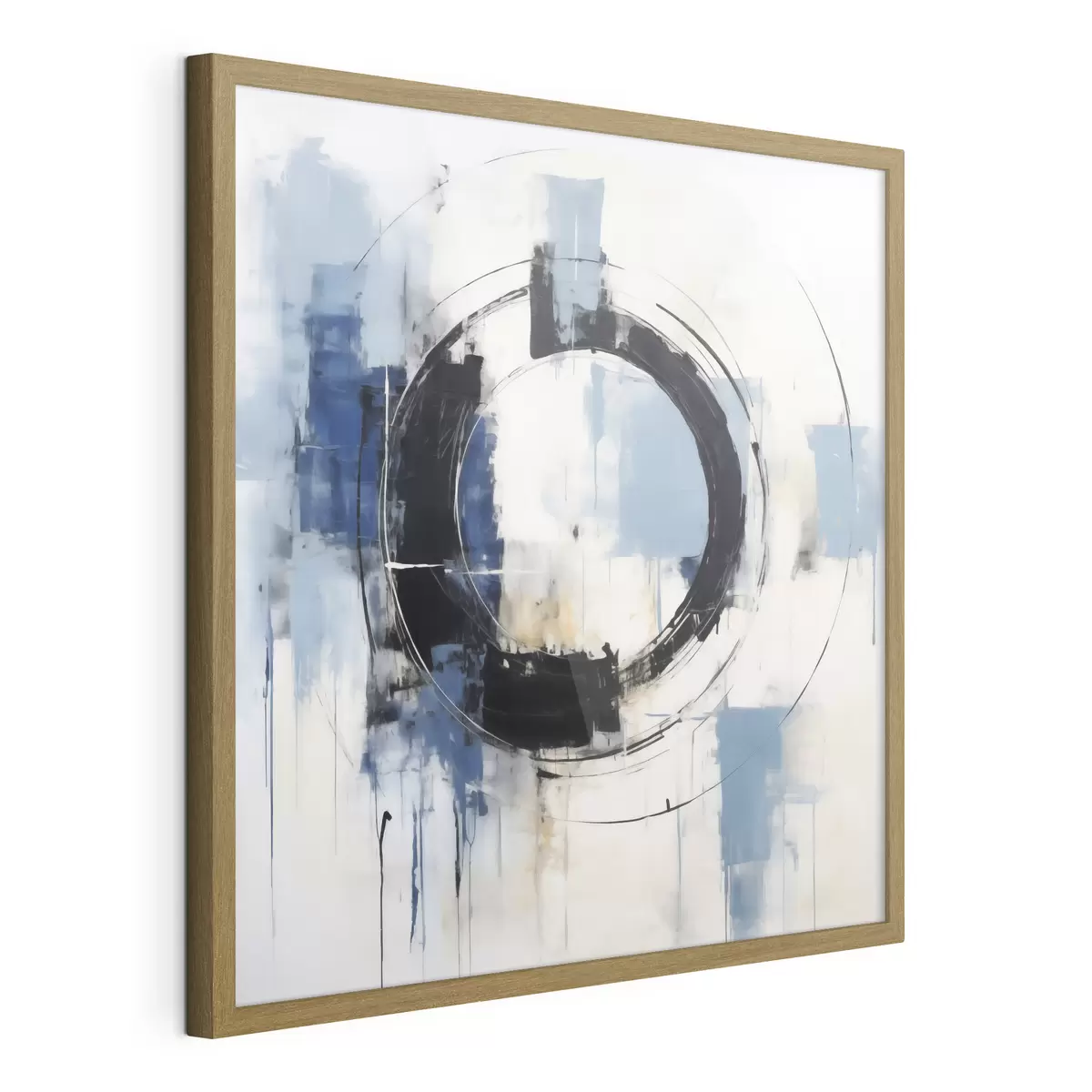 Affiche Composition abstraite avec un motif circulaire, imitation de peinture f49899