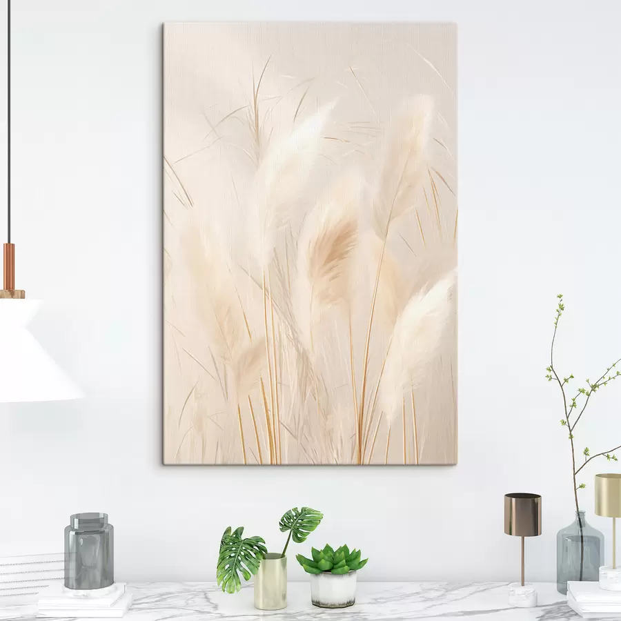  Peintures Épis de maïs et herbe de la pampa s49919