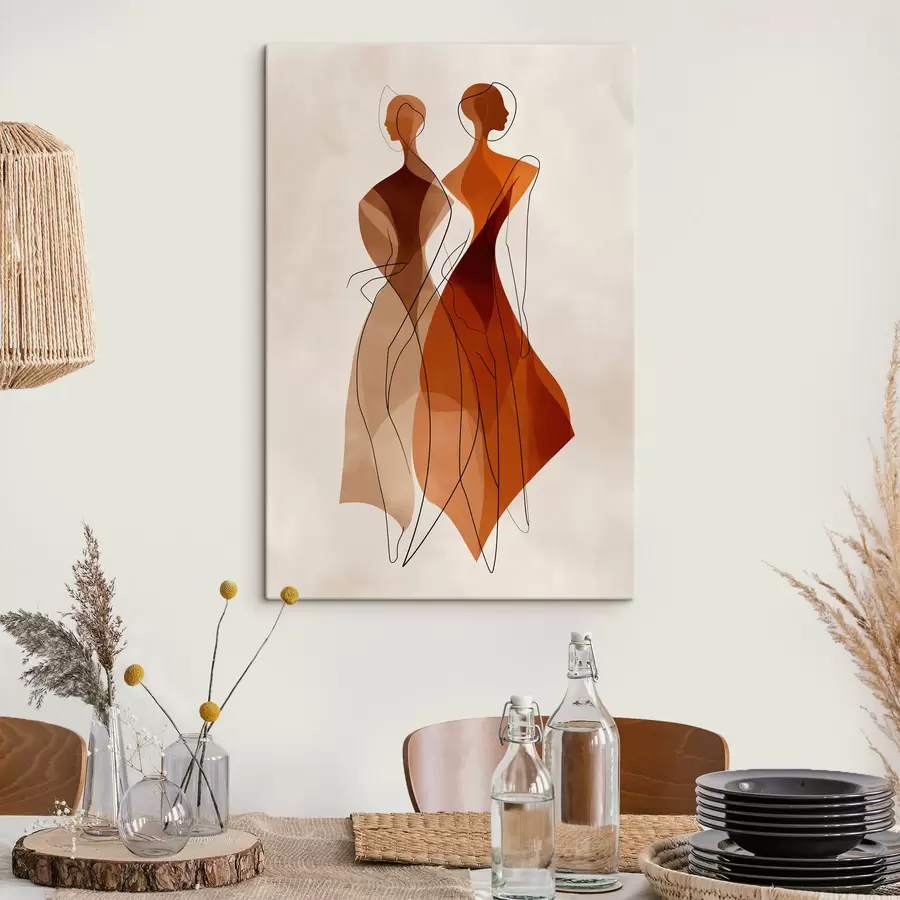  Peintures Silhouettes abstraites s49922